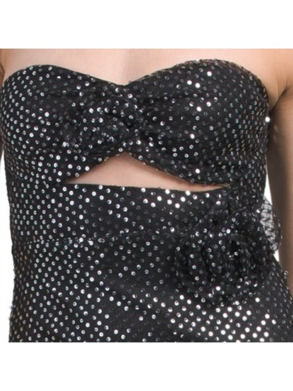 SELFIE LESLIE Calia Rose Accent Sequin Midi Dress - Picture 3 of 4